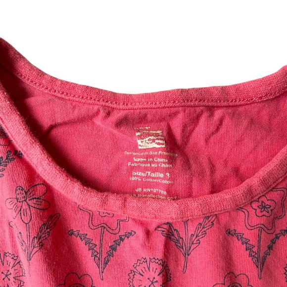 Tea Collection Girl's 3 Flutter Sleeve Floral Dress - Picture 2 of 4